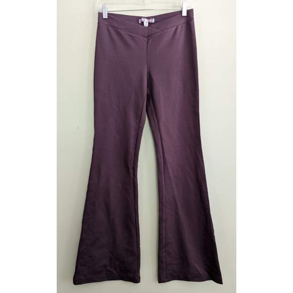 Urban Outfitters Purple High Waist Flared Viscose Pants - Picture 1 of 6